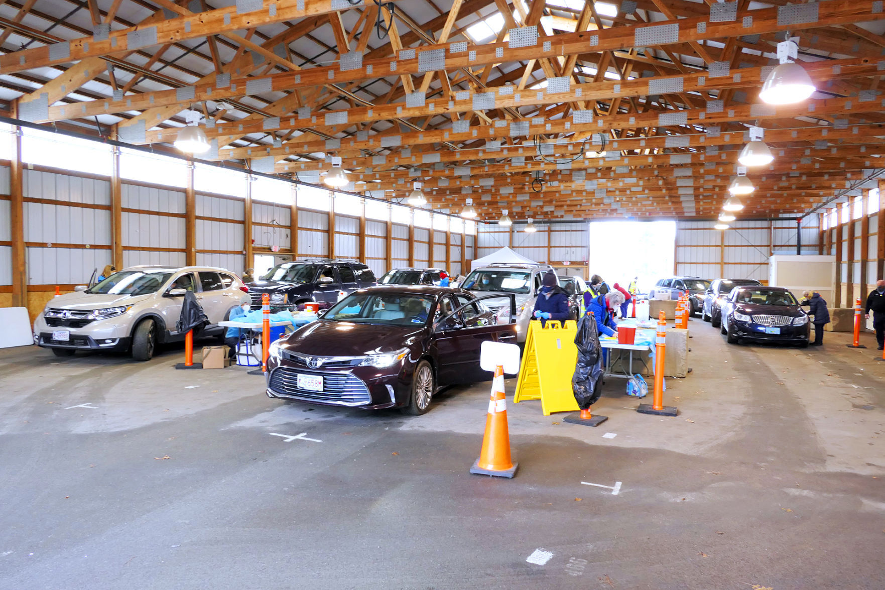 Vaccination Site At Cape Cod Fairgrounds